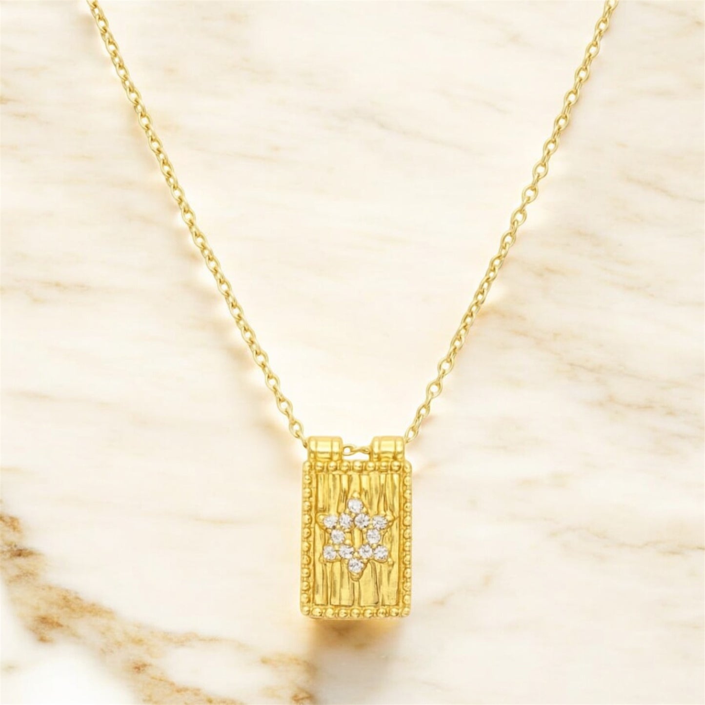 Collier "Regard Divin" Étoile de David